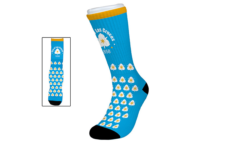 “Wye” Dye Sublimated Crew (Athletic) Socks (Pair)